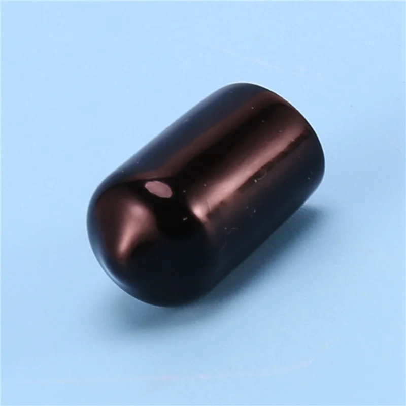 ABGR-1000 قطعة قبعات نهاية مطاطية 9.5 مللي متر ID بولي كلوريد الفينيل أنبوب دائري غطاء تغليف المسمار الموضوع حماة الأسود