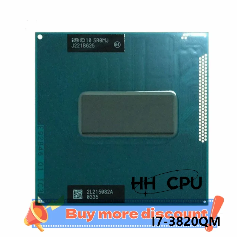 Core i7 3820QM SR0MJ 2.7GHz Quad-Core Eight-Thread Laptop CPU notebook Processor 45W Socket G2 / rPGA988B