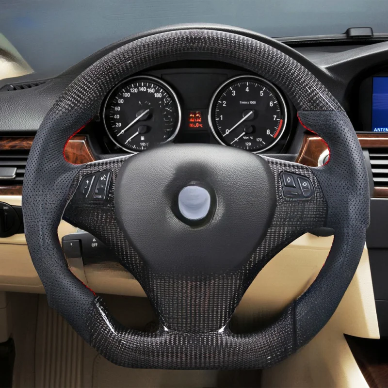 

For BMW 3 Series 335i (E90/E91/E92/E93) Carbon Fiber Steering Wheel with RPM Display
