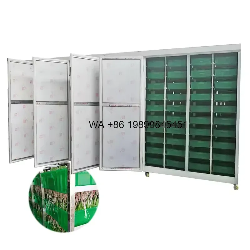 Wmwmnu for Barley Alfalfa Rye Fodder Growing System 500Kg Day Cabinet Automated Hydroponic System