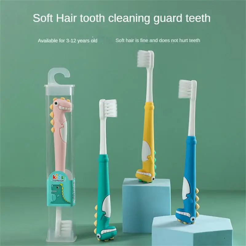 Oral Care Cleaning Soft Hair Dinosaur Small Head Baby Tooth Brushing Artifact Kid Care Toothbrush Baby Toothbrush Cute