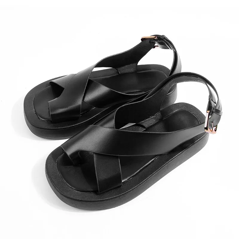 Women Summer Sandals Outdoor Slipper 2023 Beach Sandalias Female Comfortable Strappy Sandal Ladies Shoes Slip On Footwear