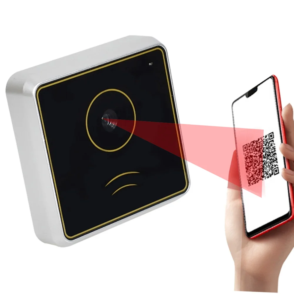 

NFC TCP IP Wiegand 26/34 IC Card Reader QR Code NFC Reader RFID Access Control Door Access Control System Security Barcode