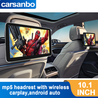 10.1inch touch screen headrest mp5 player with wireless carplay,android auto With USB/SD/FM transmitter