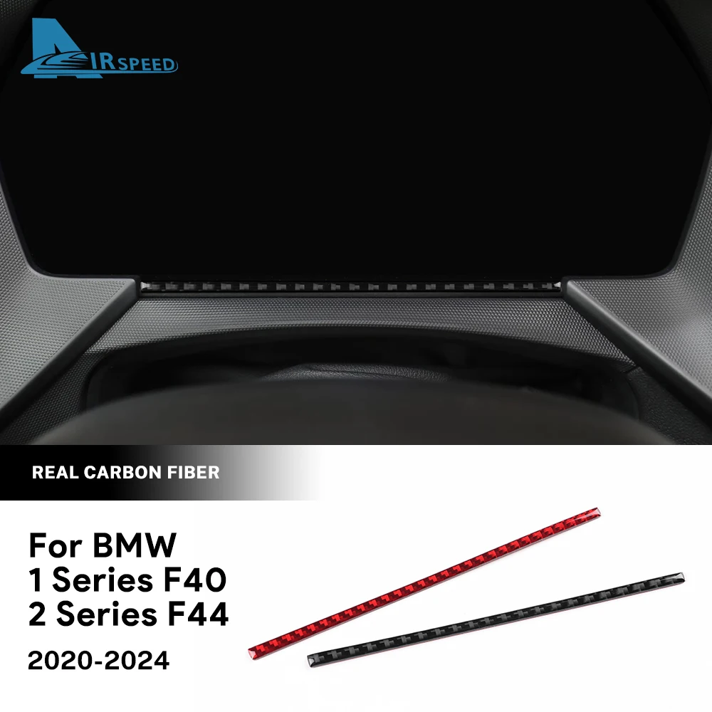 Echter weicher Kohlefaser-Aufkleber für BMW F40 F44 1 2er Serie 2020 2021 2022 2023 2024 LHD RHD Auto-Armaturenbrett-Tachometer-Abdeckungsverkleidung