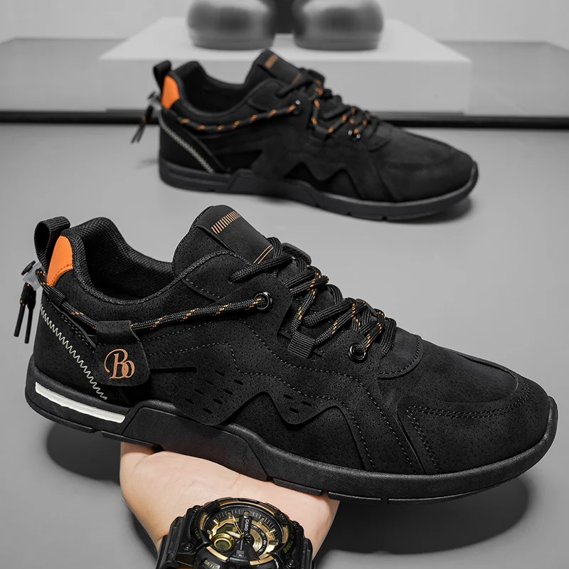 

Осенняя новая мужская повседневная обувь, модная дышащая износостойкая обувь, удобная подошва, мужские кроссовки, уличные нескользящие спортивные кроссовки