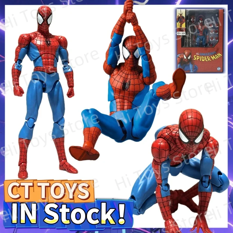 

In Stock Ct Toys Spiderman Mafex 185 Classic Costume Anime Figure Ver Miles Morales 2099 Spider-man Action Figure Figurine Toys