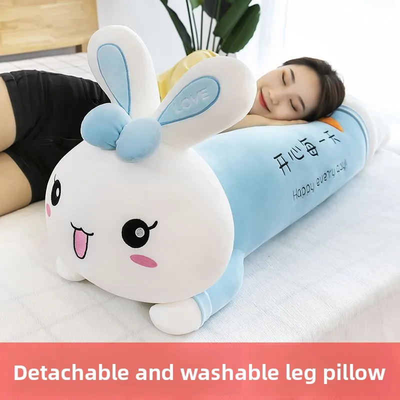 

Милая подушка-кролик для сна на боку, подушка для ног, женская, съемная, моющаяся, в форме сердца, для офиса, кофейни, на заказ