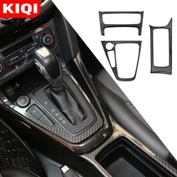 KIQI Accessories for Ford Focus 3 MK3 2015 - 2018 ST ABS Carbon Fiber Color Inner Gear Shift Panel Cover Trim Stickers LHD