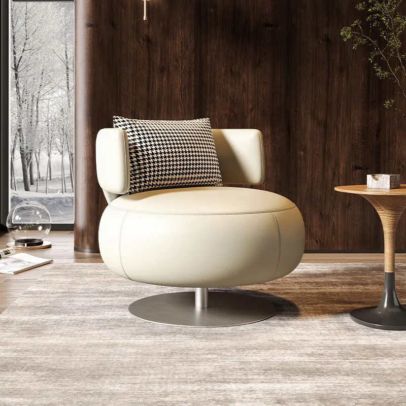 

Salon Designer Recliner Chair Single Luxury Brown Relaxing Comfy Living Room Chairs Vanity Ergonomic Meuble Furniture For Home