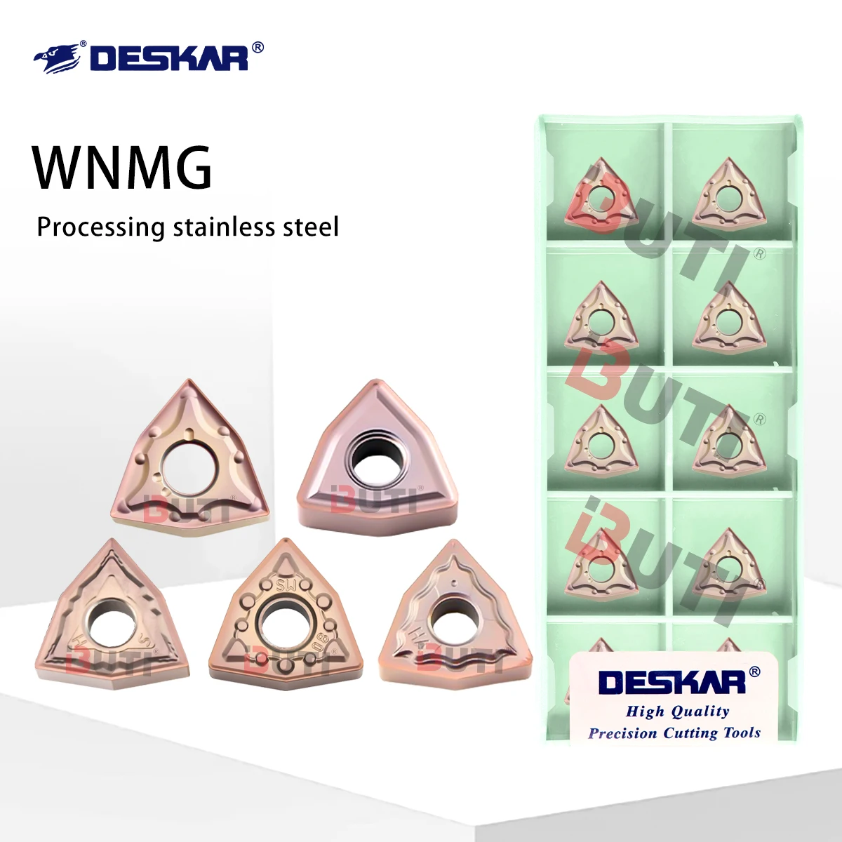 

WNMG080404/080408 MQ MS MA HA JMS LF6118 Deskar 100% OriginalStainless Steel Machining Turning Series Blades Lathe Tools Blades