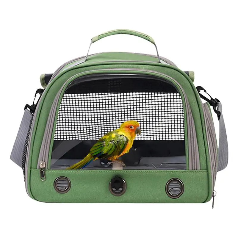 

Bird Transport Bag Breathable Zippered Travel Carrier Comfortable Bird Carrier With Standing Perch Pet Bird Supplies For