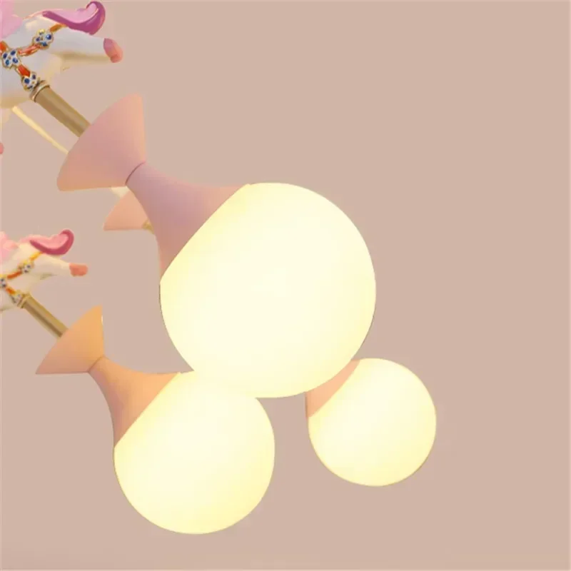 

Children's Bedroom LED Chandelier Cute Animal Ceiling Light Fantasy Modern Creative Lamp for Girls Living Room