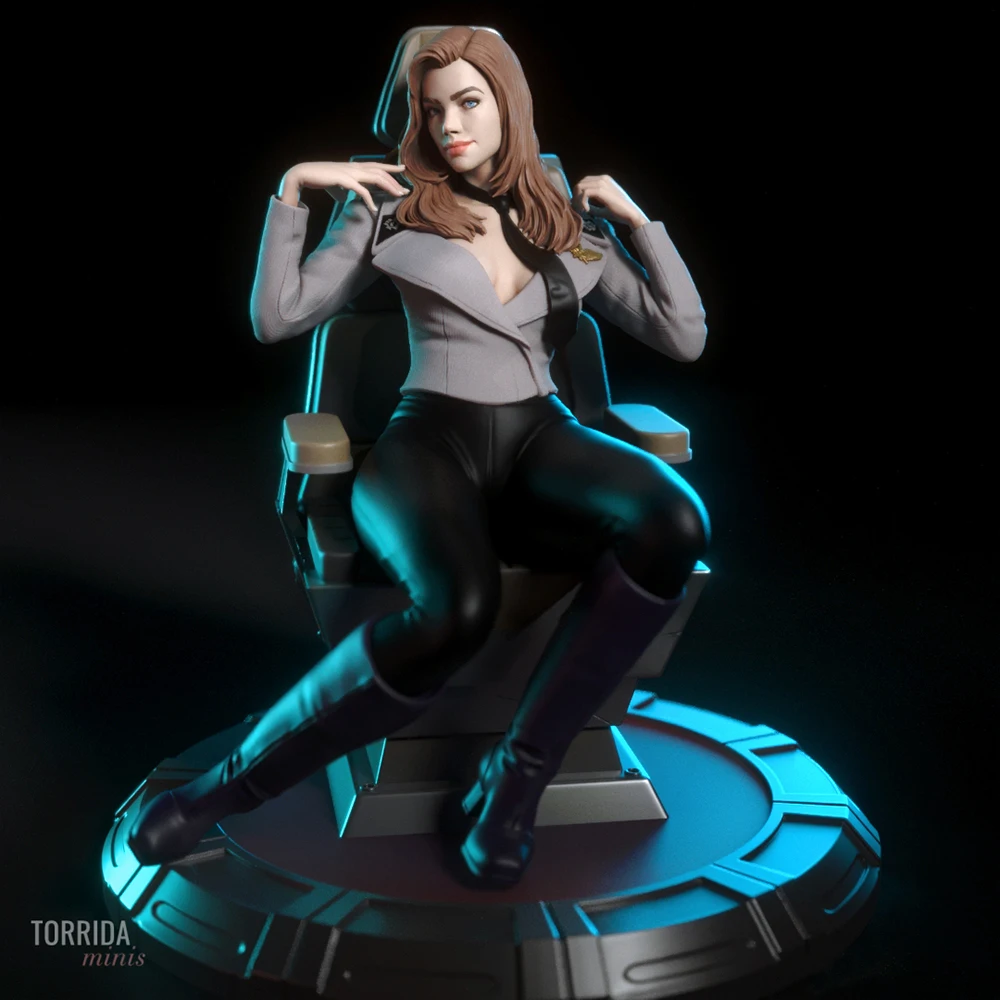 

1/24 3d Printing Model Kit Sexy Torrida Minis Carmen Ibanez Anime Figure Model Kit DIY Miniature Reduction Statue Unpainted Toys