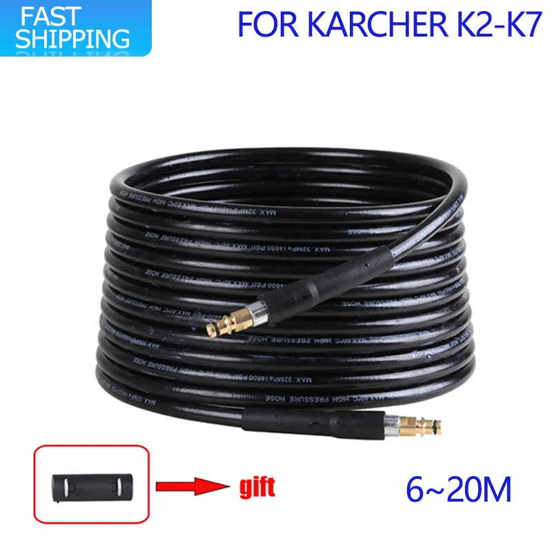 6-20m High Pressure Washer Hose Pipe Cord for Karcher Car Washer Water Cleaning Extension Hose Water Hose Pressure Cleaner