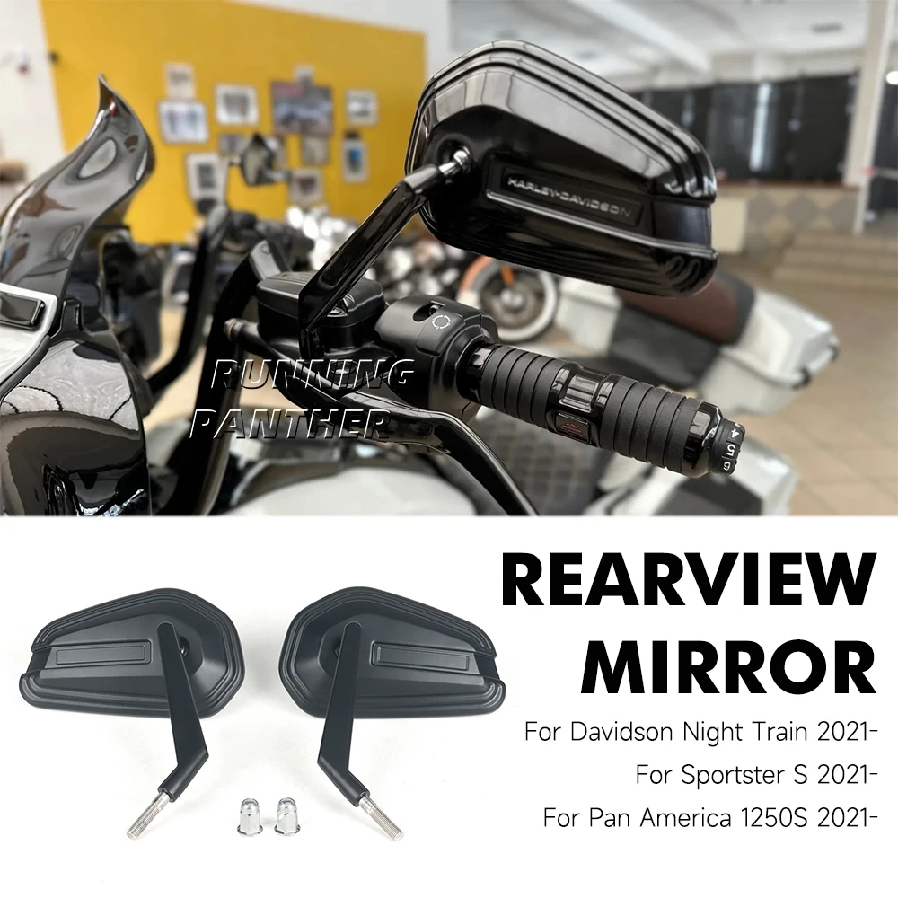 

For Harley Davidson Night Train 2021- Motorcycle Rearview Mirrors For SPORTSTER S Pan America 1250 1250S Accessories Rear View