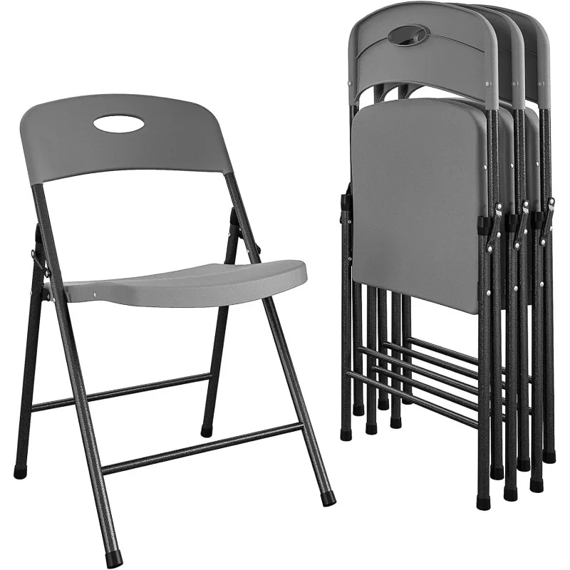 

Solid Resin Folding Chair, 4-Pack