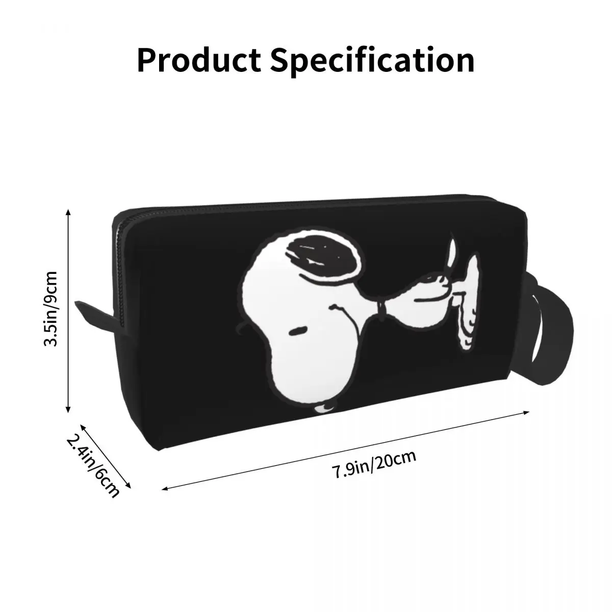 Custom Snoopys Dog Travel Cosmetic Bag Women Makeup Toiletry Organizer Ladies Beauty Storage Dopp Kit