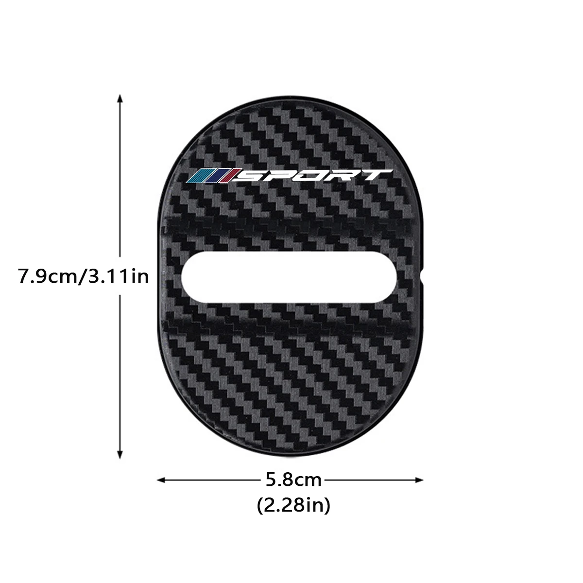 Couvercle de serrure de porte de voiture en Fiber de carbone, 4 pièces, pour BMW série 1 3 5 G30 G20 F30 F10 E90 E60 X1 X3 X5 E70 F15 F48