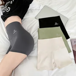 2024 Pantalones de falda ajustada 3/4 de verano para mujer, pantalones cortos de seguridad con parte inferior de nailon semitransparente transpirables de estilo fino