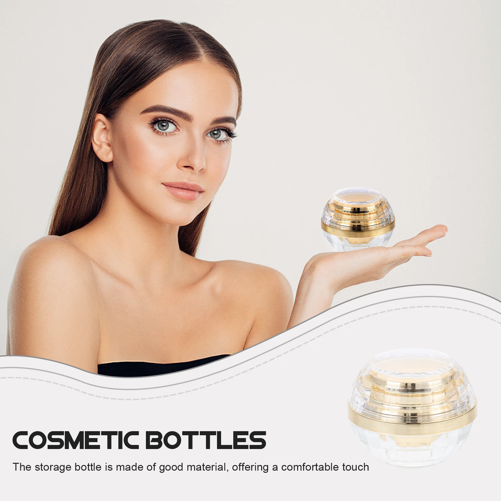 Face Cream Container Leak Proof Portable Travel Storage Bottle For Ointments Lotions Cosmetics Refillable Empty Jar Sub