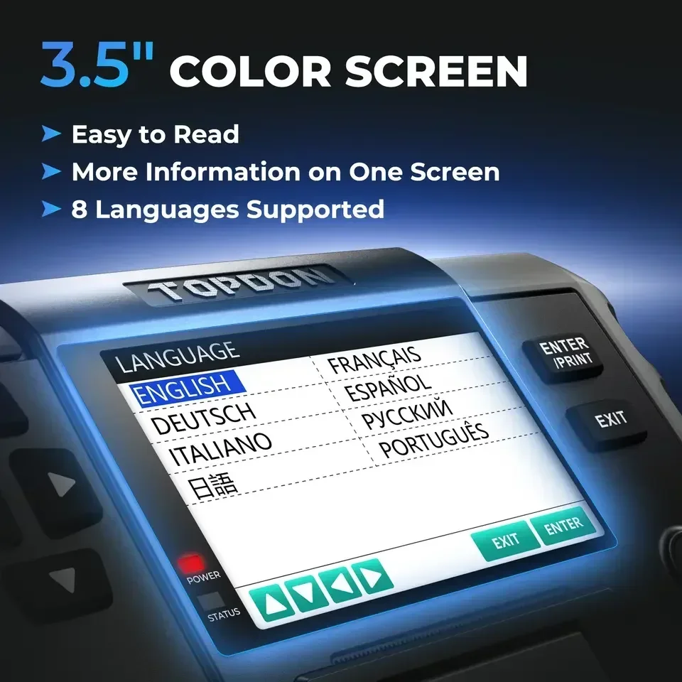 2025TOPDON工場供給BT600新登場12V 24V車両自動車バッテリー始動充電テスターアナライザー（印刷機能付き）