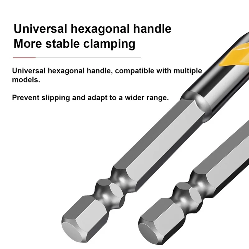 A76X- مجموعة أدوات حفر البلاط 1 مجموعة أربعة شفرات مثقاب غريب الأطوار للخرسانة مادة صلبة للغاية رأس جاف