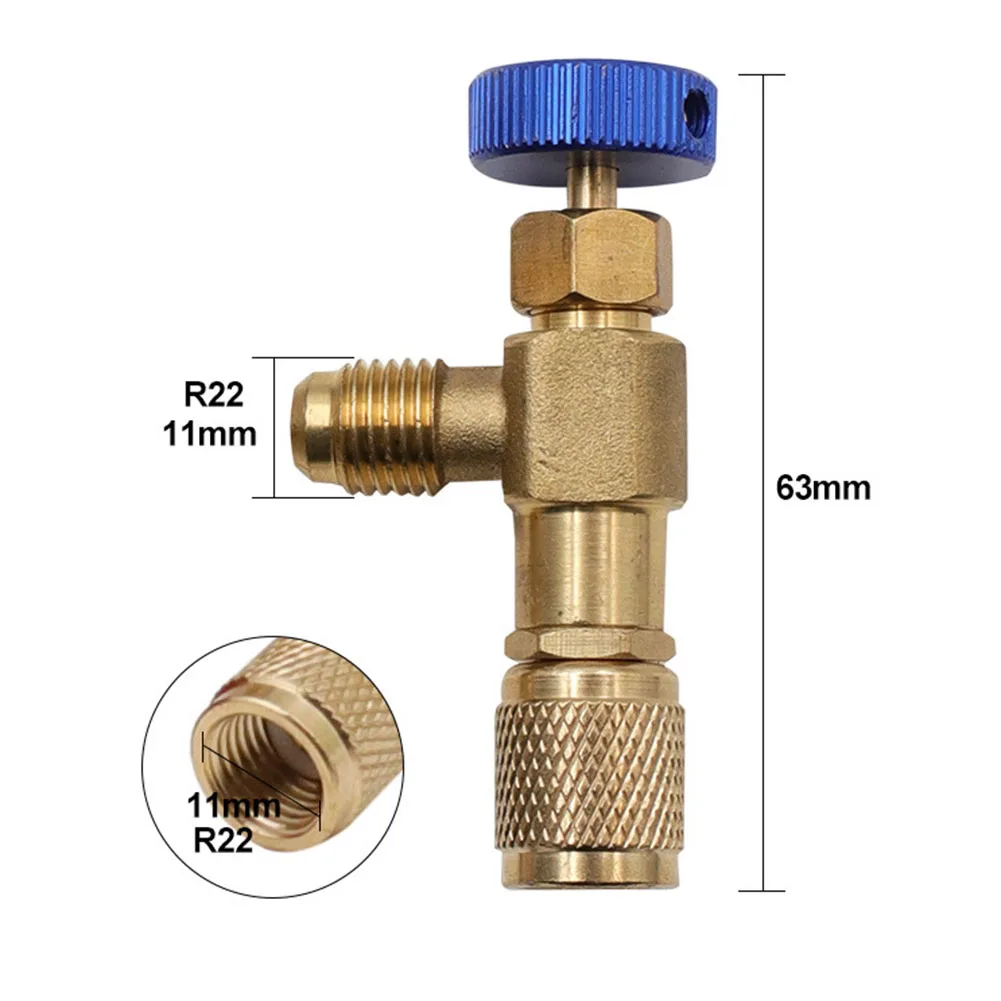 Eenvoudige installatie en onderhoud in airconditioning Fluoride veiligheidsklep voor antivries handklep R22R410 connector