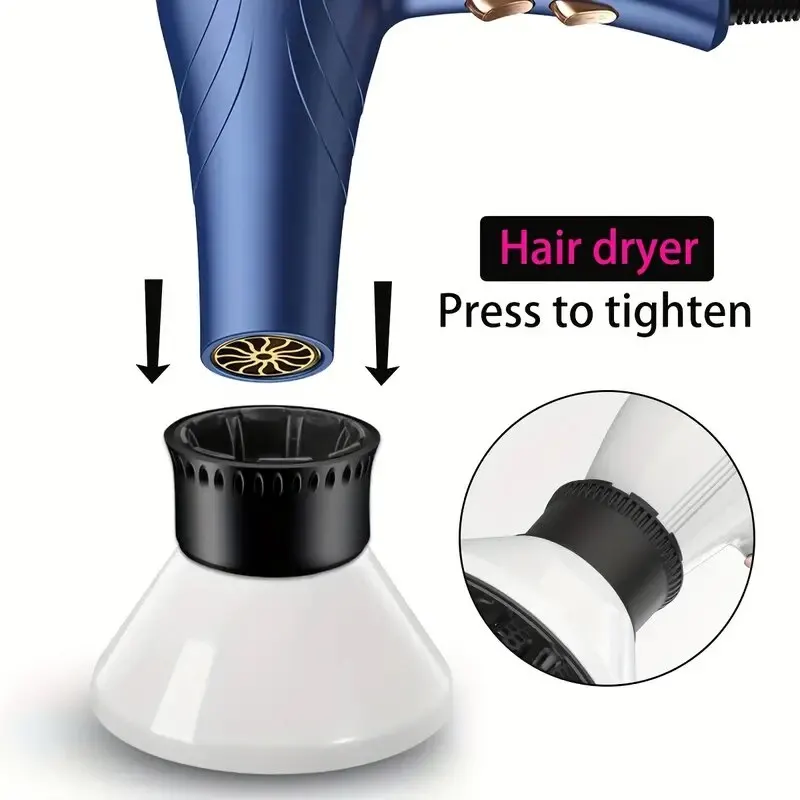 Universal Hair Dryer Diffuser for Curls and Blow Drying Electric Hairdressing Dryer Styling Tools Adjustable Blower Wind Cover image 4