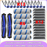 Fit For ECOVACS Deebot X11 OMNICYCLONE/ X11 PRO OMNI, Yeedi S20 Infinity Parts Main Roller Side Brush Filter Roller Mop Dust Bag
