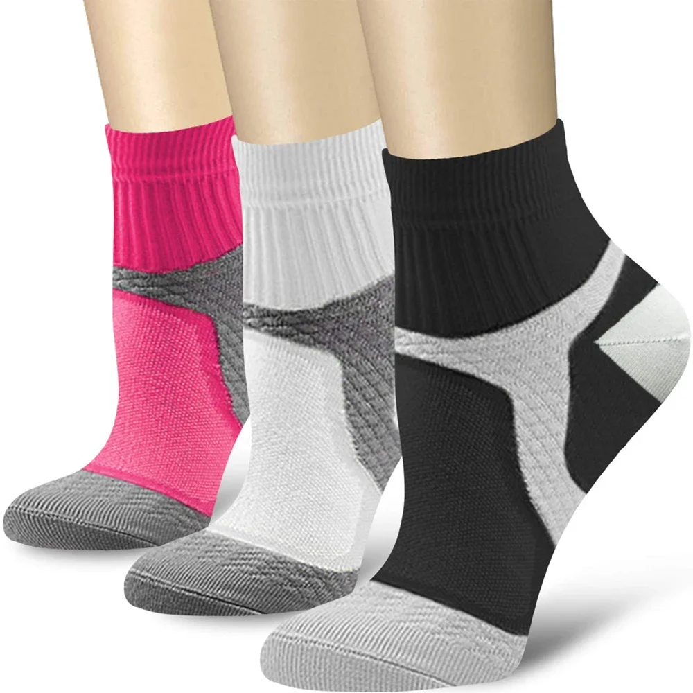 1 Pair Compression Socks for Women & Men Circulation 15-20 mmHg is Best for Athletic Running Cycling Nurse Daily Wear