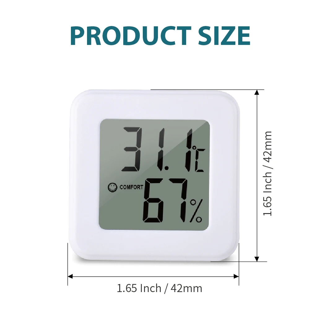 Digital Thermometer Hygrometer Indoor Room Temperature LCD Electronic Humidity Meter Sensor Gauge Weather Station For Home image 5