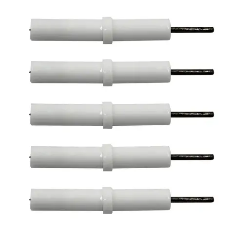 56 มม.เซรามิค Electrode เข็มจุดระเบิดไฟฟ้าหน่วยเซรามิค Igniter อะไหล่สําหรับห้องครัวแก๊สหม้อหุงข้าวเตาอุปกรณ์เสริม 5PCS