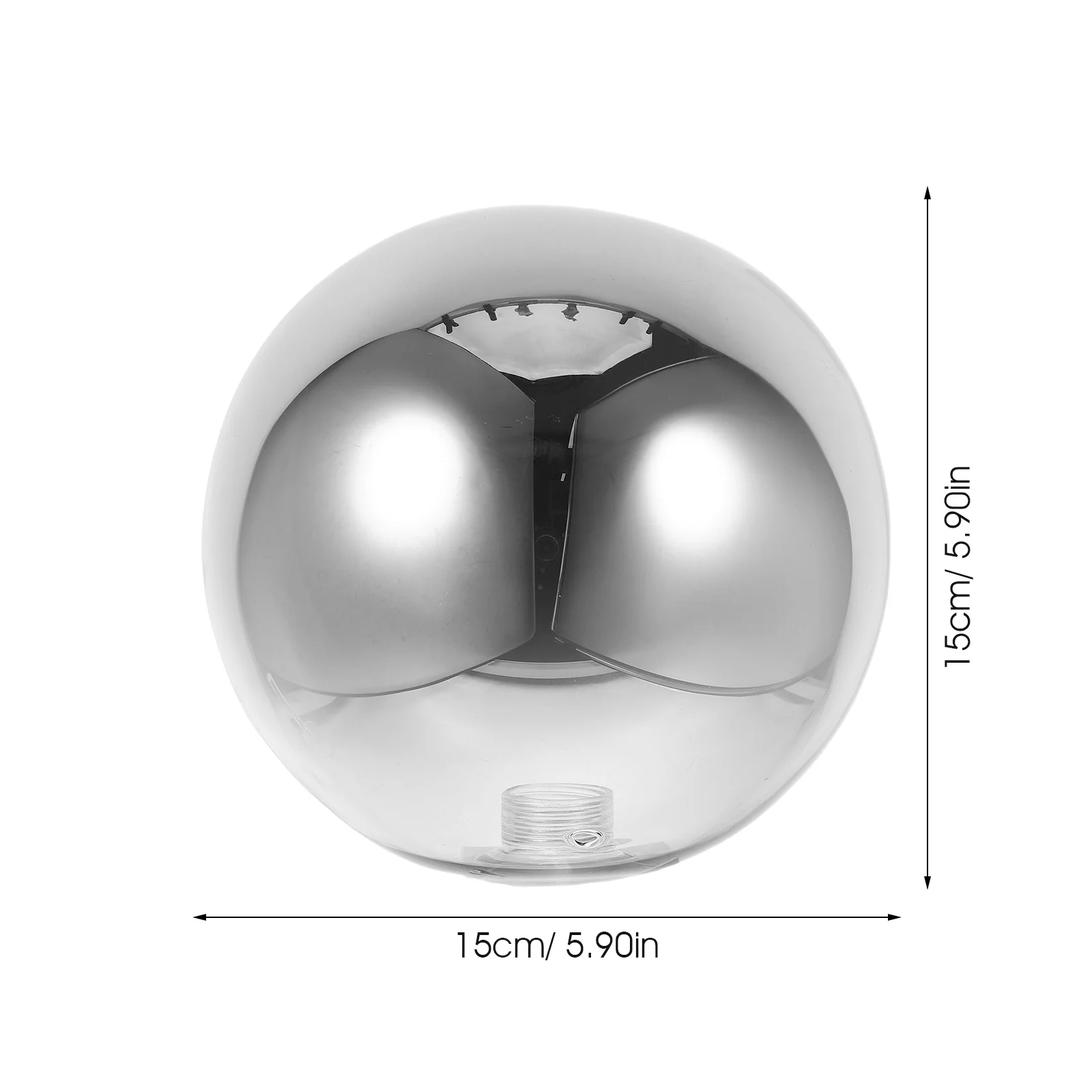 Small Glass Globe Lampshade Replacement for Lighting Fixtures Elegant Round Shade for Living Room Bedroom Kitchen Decor