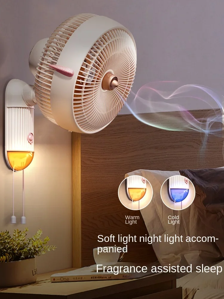 Wall Mounted Electric Air Circulation Fans, Controle Remoto, 3ª Engrenagem, Vento forte, Ventilador de cozinha, Sem Necessidade de Perfuração