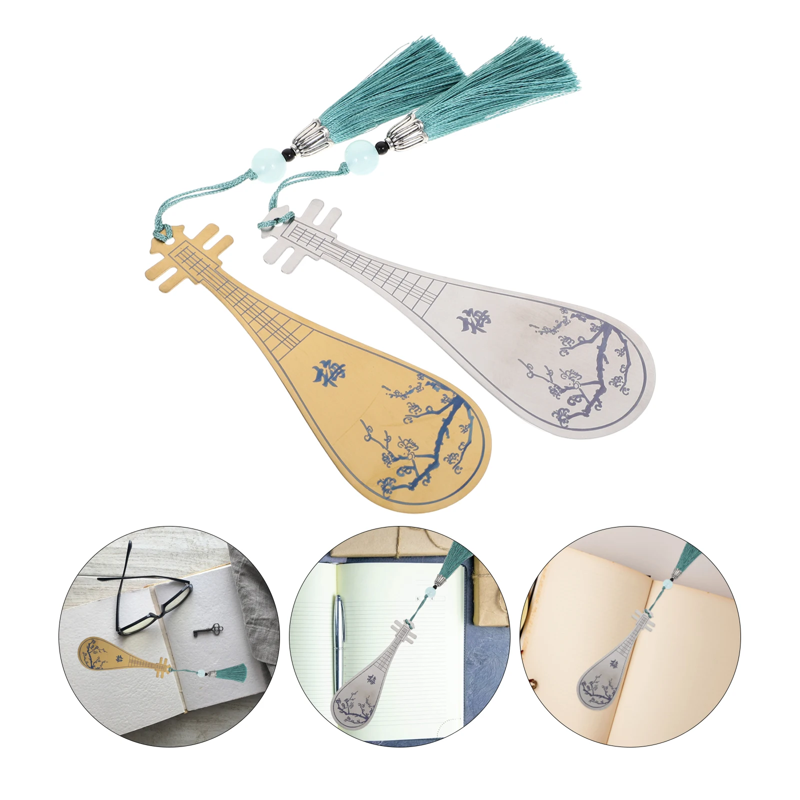 2 pezzi Segnalibri creativi Segnalibro elegante Forniture artigianali Segnalibri luminosi decorativi per studenti Lettori Regalo unico