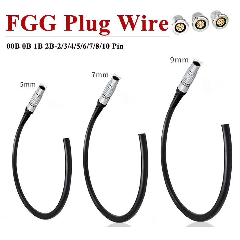 FGG 00B 0B 1B 2B 3B Plug Power Signal Line Compatible with REMO Remo Connector Aviation Plug with Wire FGG Connector Cable