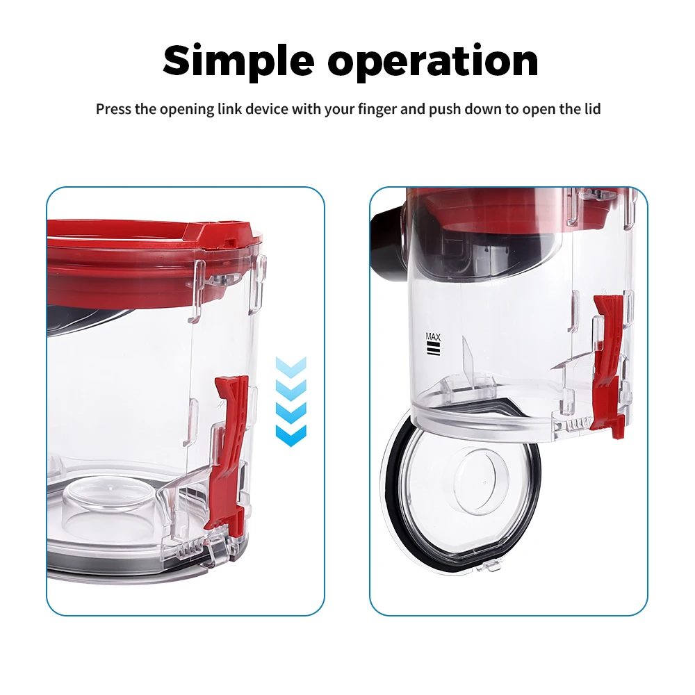 Aspiradora inalámbrica de mano, cubo de basura para Dyson V7 V8 SV10 SV11, repuestos, accesorios de repuesto