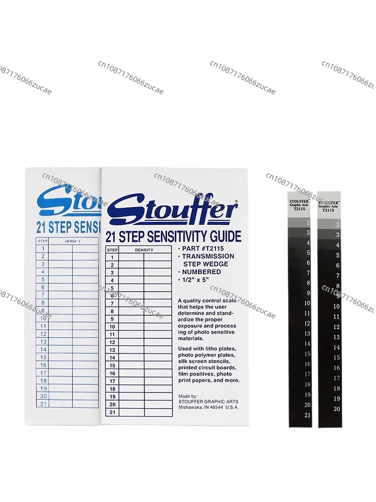 21 Grid 4-exposure Ruler PCB Circuit Board Screen Printing Film Test Card Exposure Energy Ruler