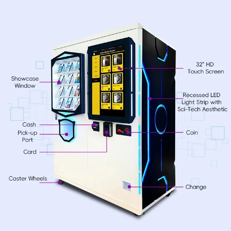 آلة بيع حالة الهاتف DIY آلة بيع أوتوماتيكية بالكامل لطباعة حالات الهاتف