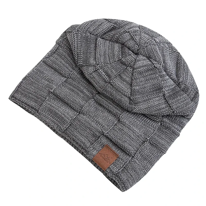 Mulheres chapéus de inverno moda slouchy quente gorro feminino multicolorido mistura cor design streetwear boné