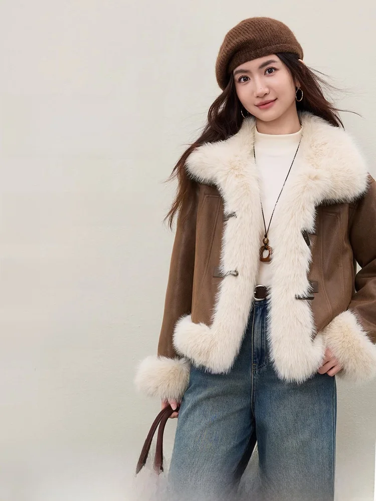 

Теплая женская зимняя куртка из 90% белого пуха, новинка 2026 года, с отделкой из искусственного арктического меха, не объемная, модная, для повседневной носки