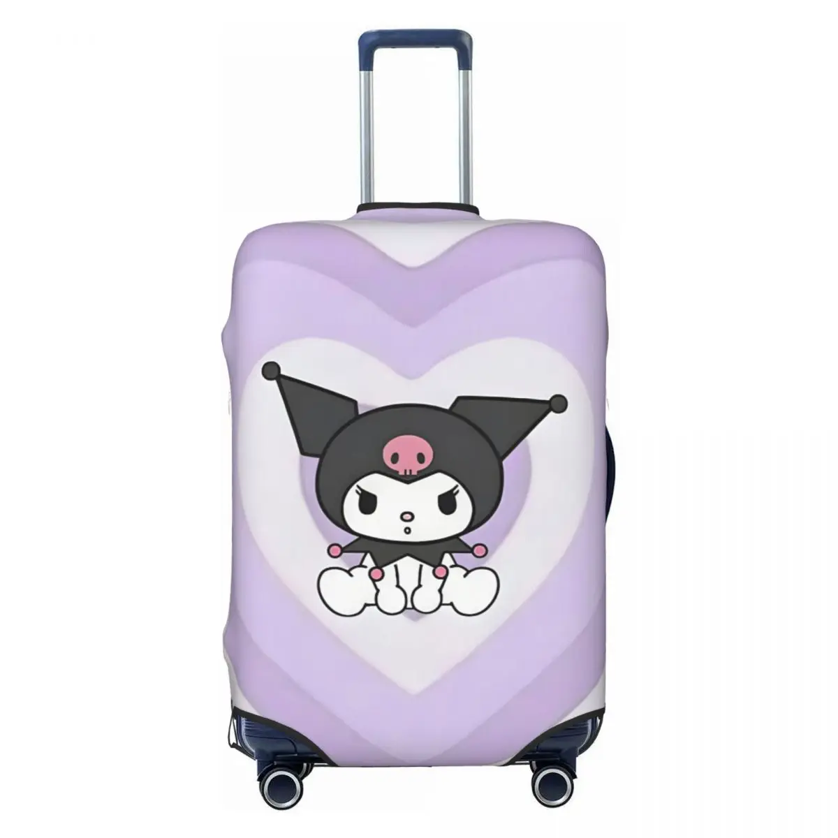 

Custom Cartoon Kuromi Skull Luggage Cover Elastic Cute Rabbit Anime Travel Suitcase Protective Covers Suit For 18-32 inch