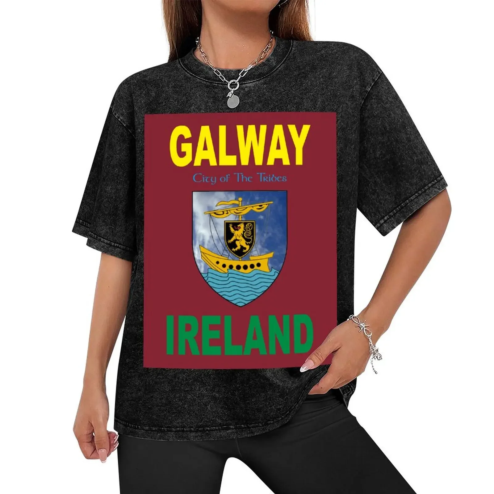 GALWAY - IRELAND T-Shirt anime stuff tees mens clothes