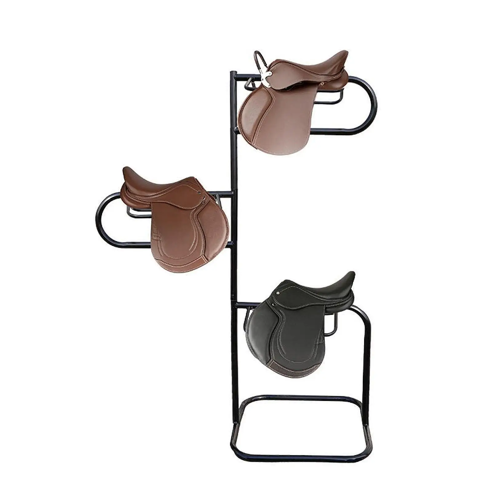 Horse Saddle Rack for All Types of Saddles Saddle Storage Rack Metal Multifunctional Saddle Holder for Tack Room Horse Stable