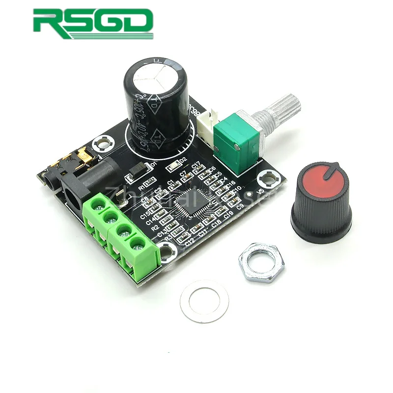 CA8610S 12V Mini Audio Amplifier Board 2x10W Dual Channel D Class HiFi Audio Stereo PAM8610 Amplifier Audio Board DIY Comonpoent