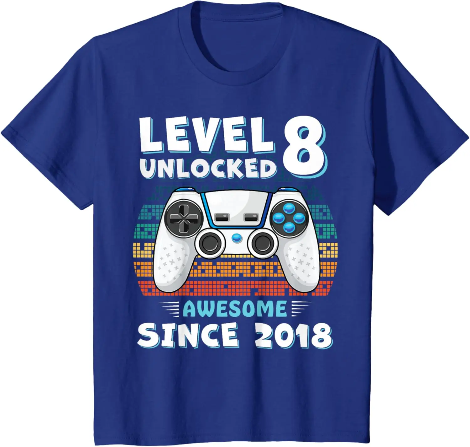 8 Year Old Bday Decorations Son Boy 8yr 2018 8th Birthday Game Level T-Shirt Cotton Kid Casual Graphic T Shirts