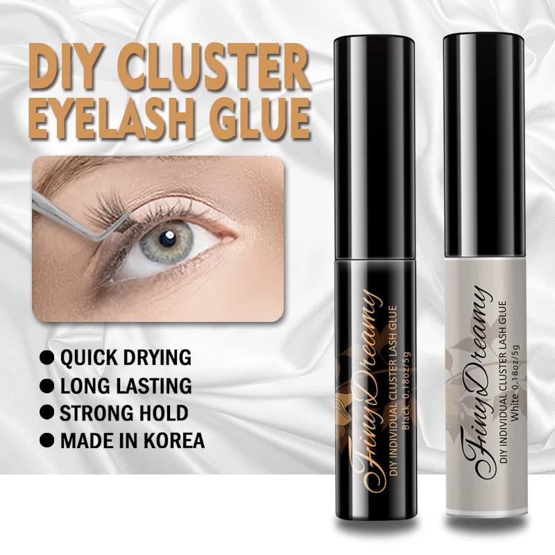 DIY Cluster Glue Lash Coating Seal Eyelash Clusters Brush Adhesive Bond Long Lasting PestañAs Postizas Pegamento Makeup Tools