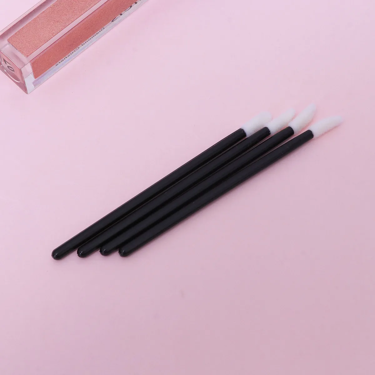 200Pcs Lipstick Applicator Brushes Soft Flocked Tip Control for Lip Gloss Makeup Tools Kit Disposable Lip Brush