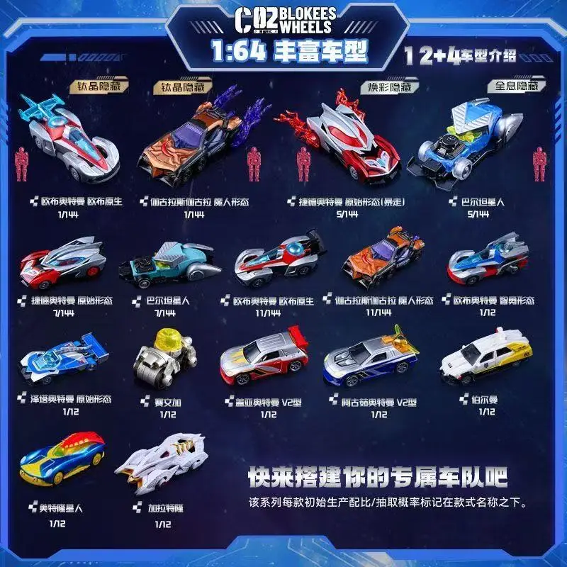

In Stock New Blokees Ultraman assembled car C02 intersection of fate Assembling model toys children birthday gifts